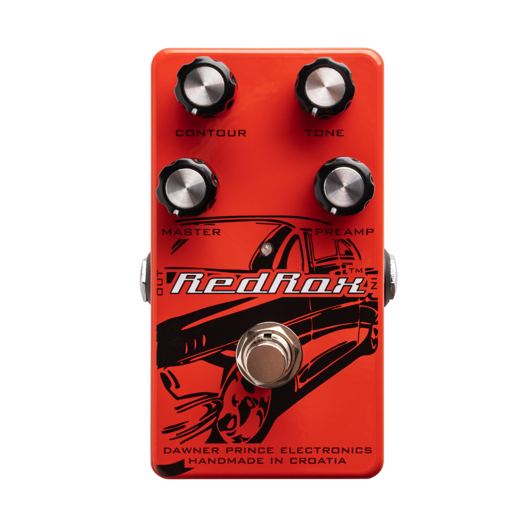 red distortion pedal Dawner Prince Red Rox Distortion