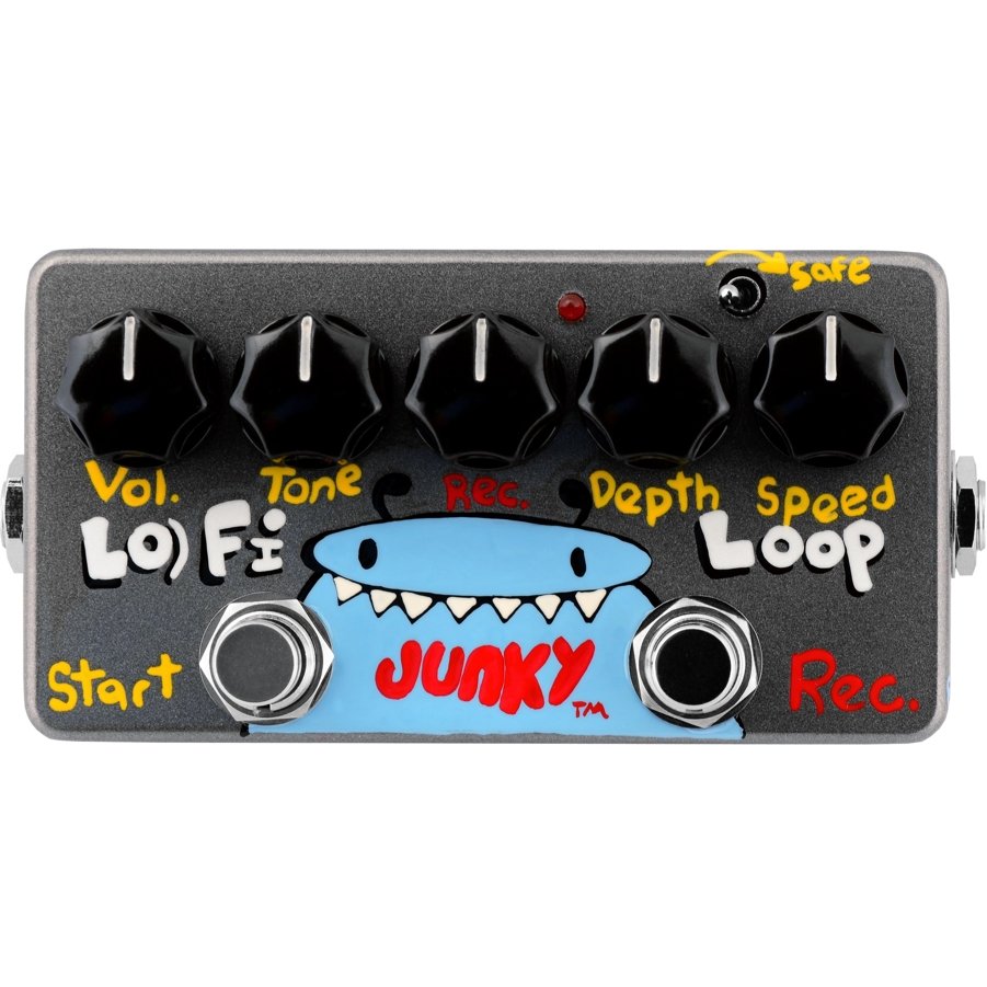 boutique looper pedal ZVEX Effects Hand Painted Lo-Fi Loop Junky Looper Pedal