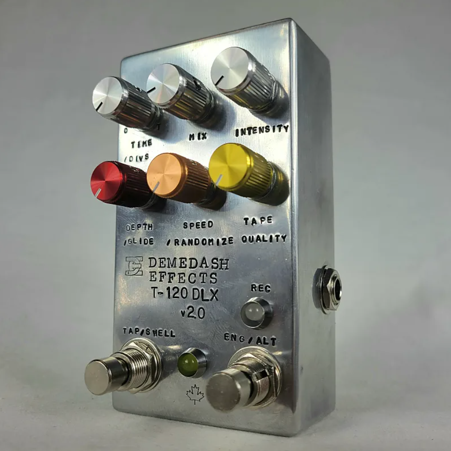 Demedash Effects T120 Videotape Echo Deluxe V2 Hand Stamped