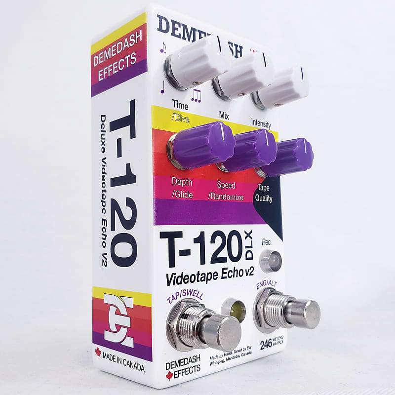 Demedash Effects T-120 Videotape Echo Deluxe V2 Left Side