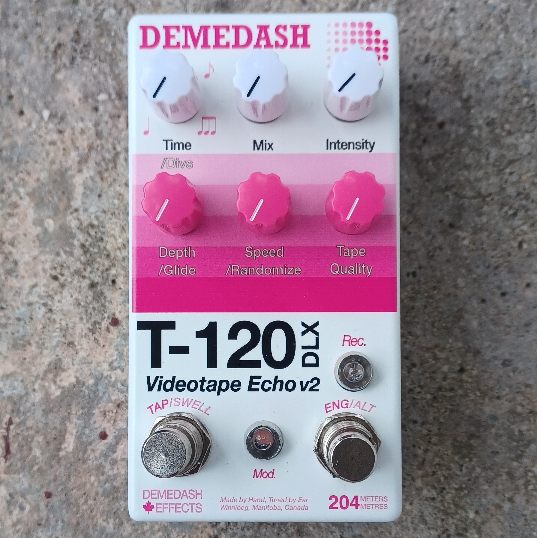 Demedash Effects Pink Videotape Echo Deluxe V2 