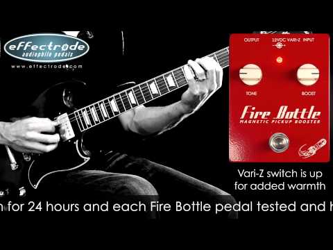 Effectrode Fire Bottle Magnetic Pickup Booster Demo Video